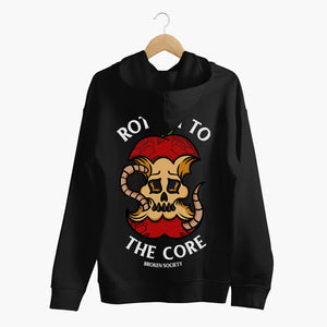 Rotten To The Core Hoodie (Unisex)-Tattoo Clothing, Tattoo Hoodie, JH001-Broken Society