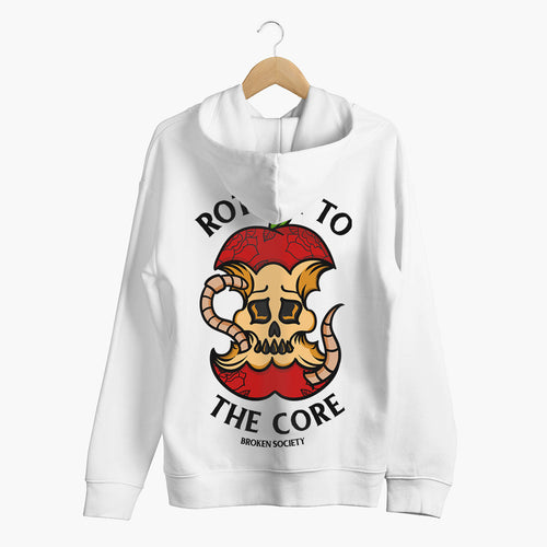 Rotten To The Core Hoodie (Unisex)-Tattoo Clothing, Tattoo Hoodie, JH001-Broken Society