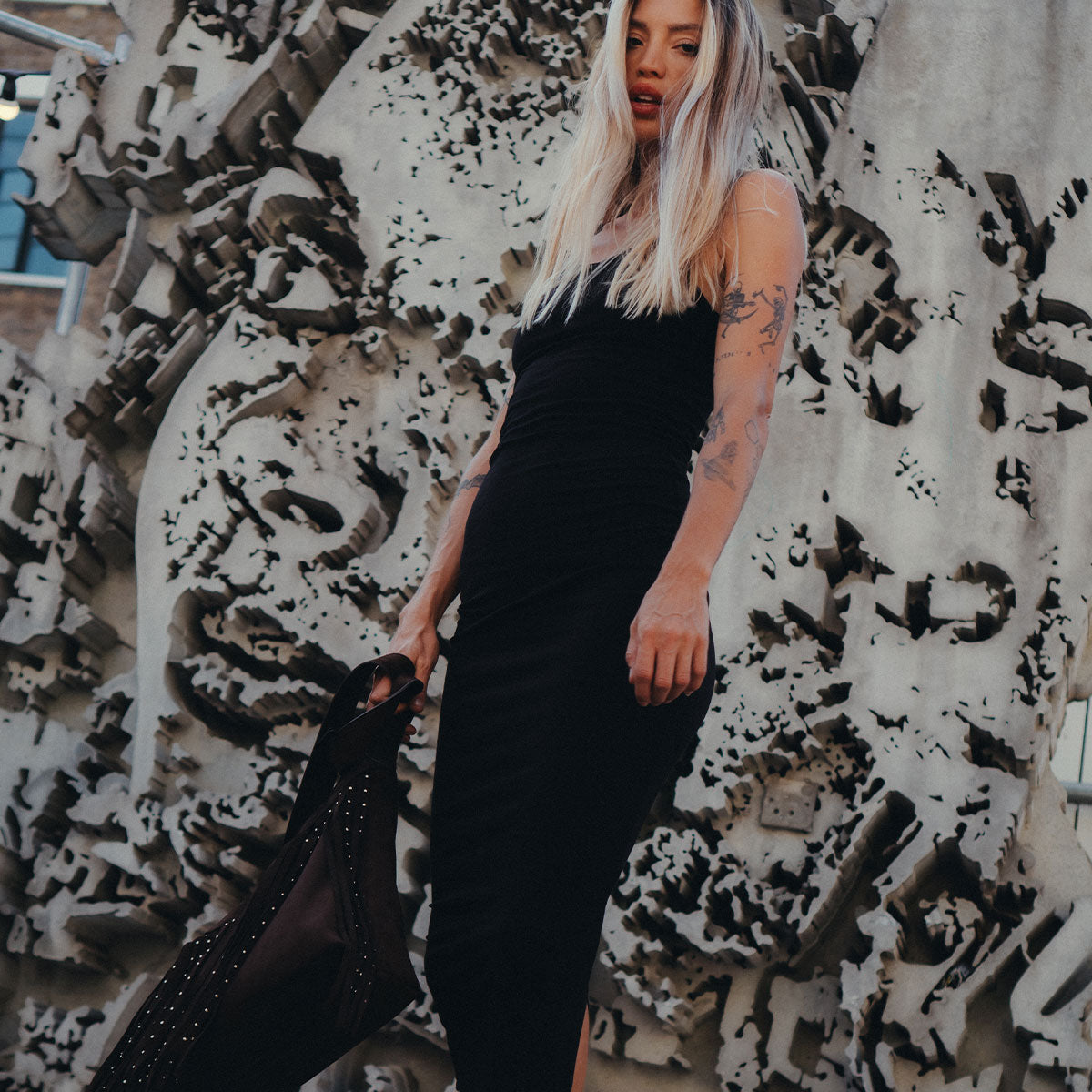 Sacred Heart Bodycon Dress-Tattoo Clothing, Tattoo Bodycon Dress, SK114-Broken Society