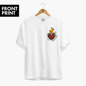 Sacred Hearts T-shirt (Unisex)-Tattoo Clothing, Tattoo T-Shirt, N03-Broken Society