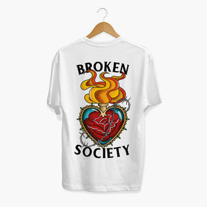 Sacred Hearts T-shirt (Unisex)-Tattoo Clothing, Tattoo T-Shirt, N03-Broken Society