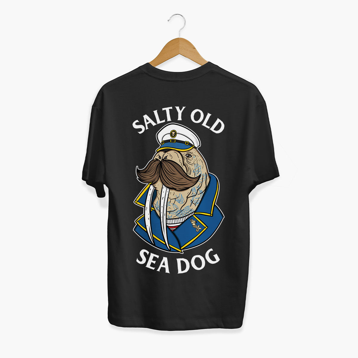 Salty Old Sea Dog T-Shirt (Unisex)-Tattoo Clothing, Tattoo T-Shirt, EP01-Broken Society