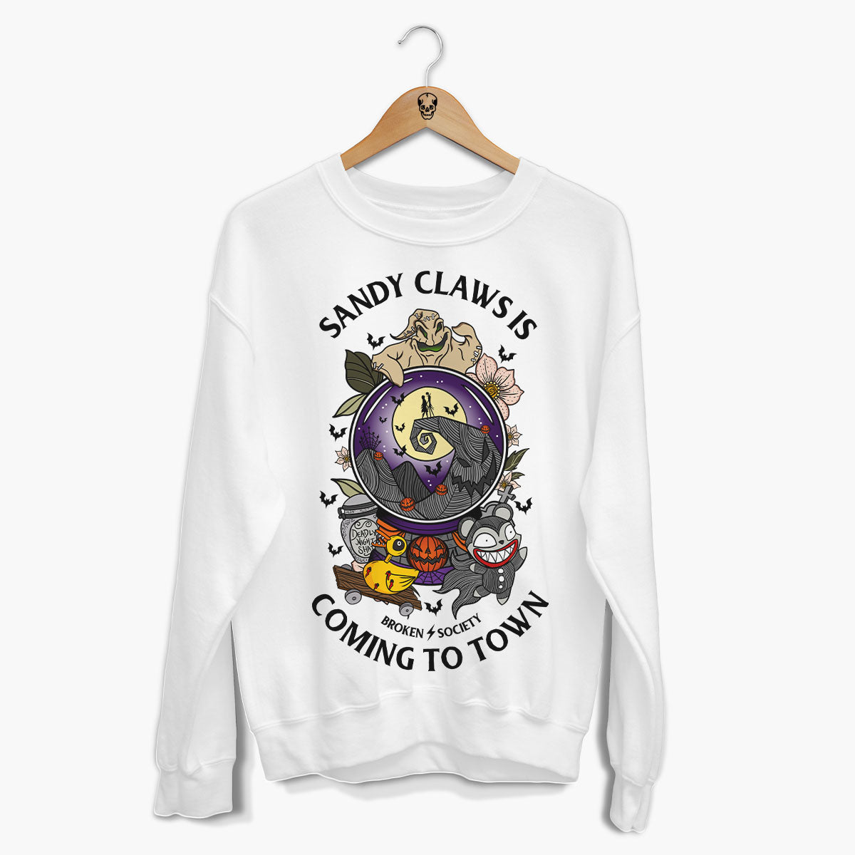 Sandy Claws Christmas Jumper (Unisex)-Tattoo Clothing, Tattoo Sweatshirt, JH030-Broken Society
