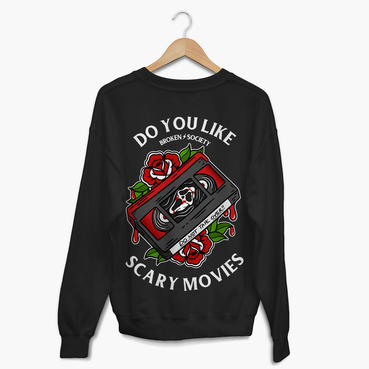 Scary Movies Sweatshirt (Unisex)-Tattoo Clothing, Tattoo Sweatshirt, JH030-Broken Society