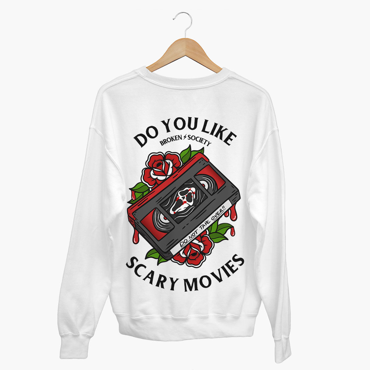 Scary Movies Sweatshirt (Unisex)-Tattoo Clothing, Tattoo Sweatshirt, JH030-Broken Society