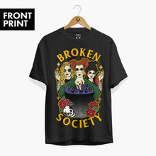 Laden Sie das Bild in den Galerie-Viewer, Sinister Sisters Front Print T-Shirt (Unisex)-Tattoo Clothing, Tattoo T-Shirt, N03-Broken Society