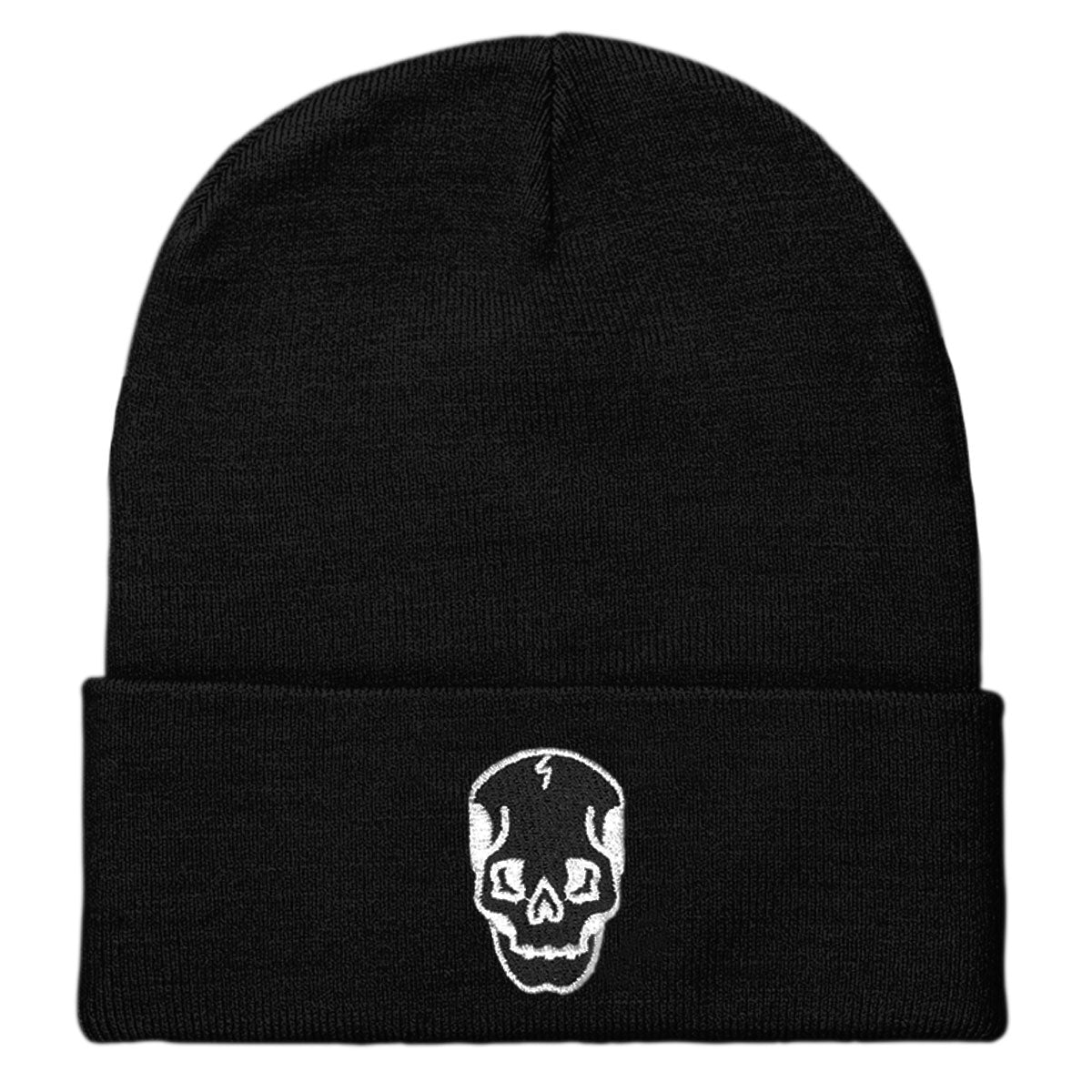 Skull Embroidered Beanie (Unisex)-Tattoo Apparel, Tattoo Accessories, Tattoo Gift, Tattoo Beanie, BB45-Broken Society