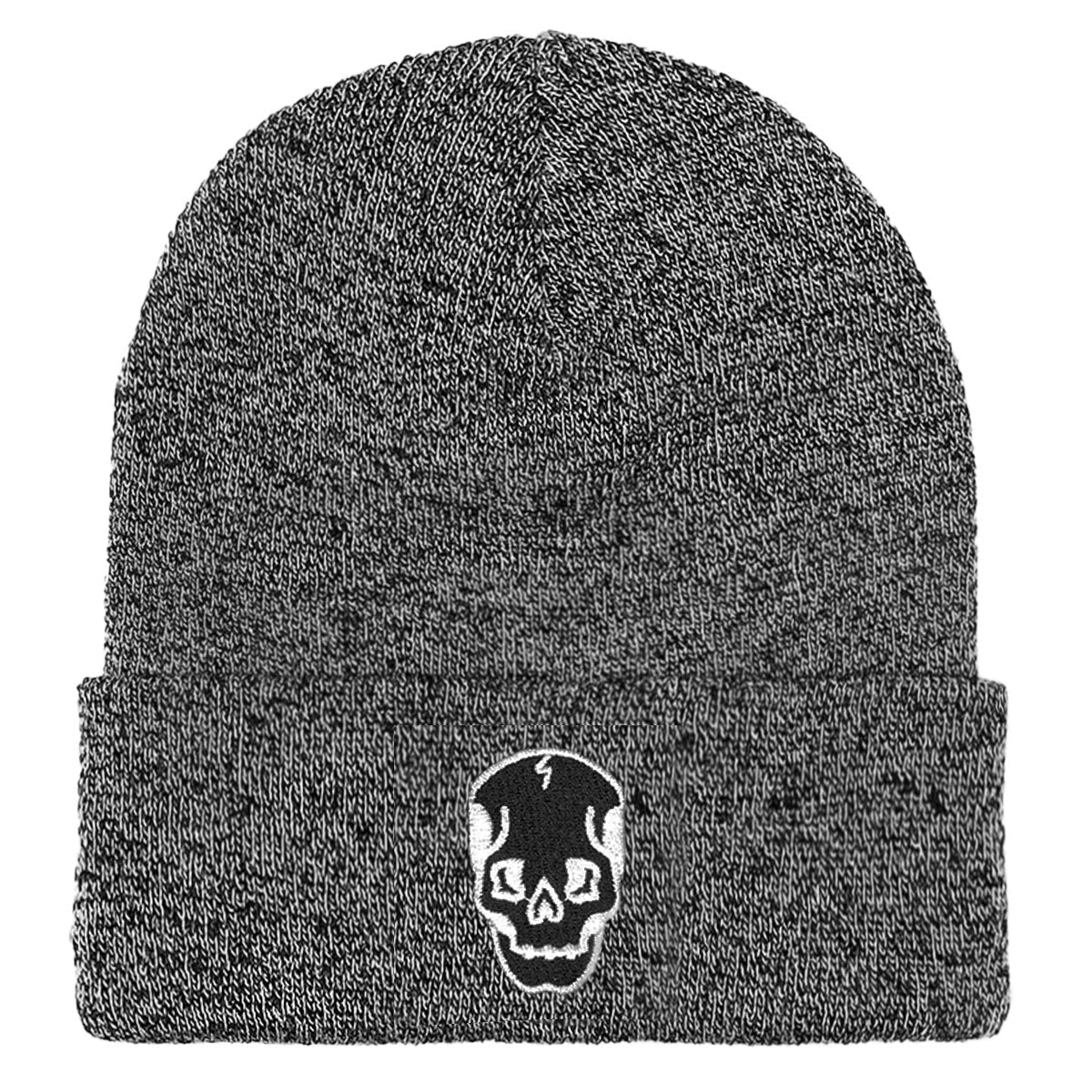 Skull Embroidered Beanie (Unisex)-Tattoo Apparel, Tattoo Accessories, Tattoo Gift, Tattoo Beanie, BB45-Broken Society