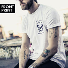 Laden Sie das Bild in den Galerie-Viewer, Broken Society Skull T-Shirt (Unisex)-Tattoo Clothing, Tattoo T-Shirt, N03-Broken Society