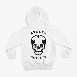 Skull Kids Hoodie (Unisex)-Tattoo Clothing, Tattoo Hoodie, JH001B-Broken Society