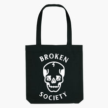 Laden Sie das Bild in den Galerie-Viewer, Skull Strong-As-Hell Tote Bag-Tattoo Apparel, Tattoo Accessories, Tattoo Gift, Tattoo Tote Bag-Broken Society