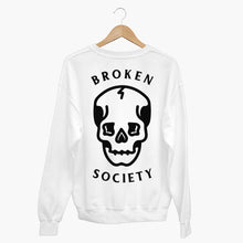 Cargar imagen en el visor de la galería, Broken Society Skull Sweatshirt (Unisex)-Tattoo Clothing, Tattoo Sweatshirt, JH030-Broken Society