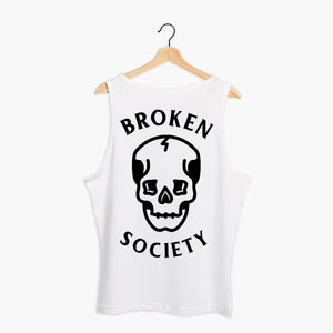 Skull Tank (Unisex)-Tattoo Clothing, Tattoo Tank, 03980-Broken Society