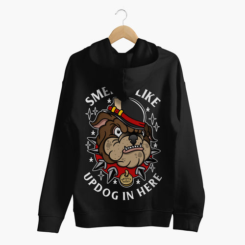 Smells Like Updog Hoodie (Unisex)-Tattoo Clothing, Tattoo Hoodie, JH001-Broken Society