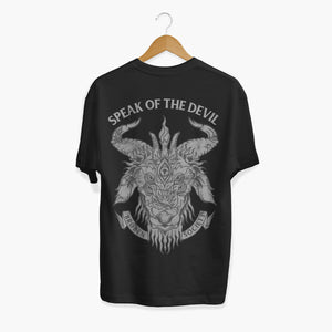 Speak Of The Devil T-shirt (Unisex)-Tattoo Clothing, Tattoo T-Shirt, N03-Broken Society