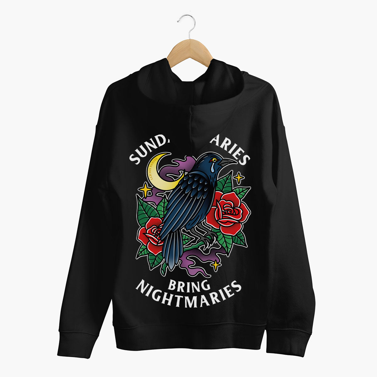 Sunday Scaries Hoodie (Unisex)-Tattoo Clothing, Tattoo Hoodie, JH001-Broken Society
