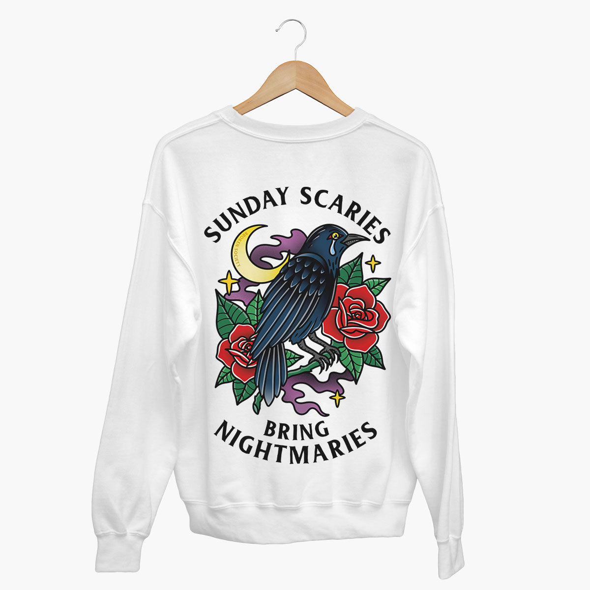 Sunday Scaries Sweatshirt (Unisex)-Tattoo Clothing, Tattoo Sweatshirt, JH030-Broken Society