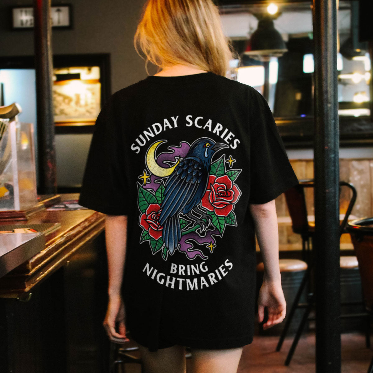 Sunday Scaries T-Shirt (Unisex)-Tattoo Clothing, Tattoo T-Shirt, EP01-Broken Society
