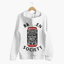 Load image into Gallery viewer, Tattoo Brew Back Print Hoodie (Unisex)-Tattoo Clothing, Tattoo Hoodie, JH001-Broken Society