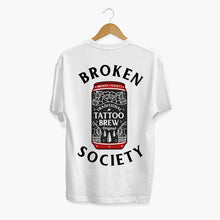 Load image into Gallery viewer, Tattoo Brew Back Print T-shirt (Unisex)-Tattoo Clothing, Tattoo T-Shirt, N03-Broken Society