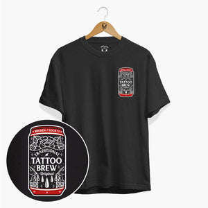 Tattoo Brew T-Shirt (Unisex)-Tattoo Clothing, Tattoo T-Shirt, N03-Broken Society