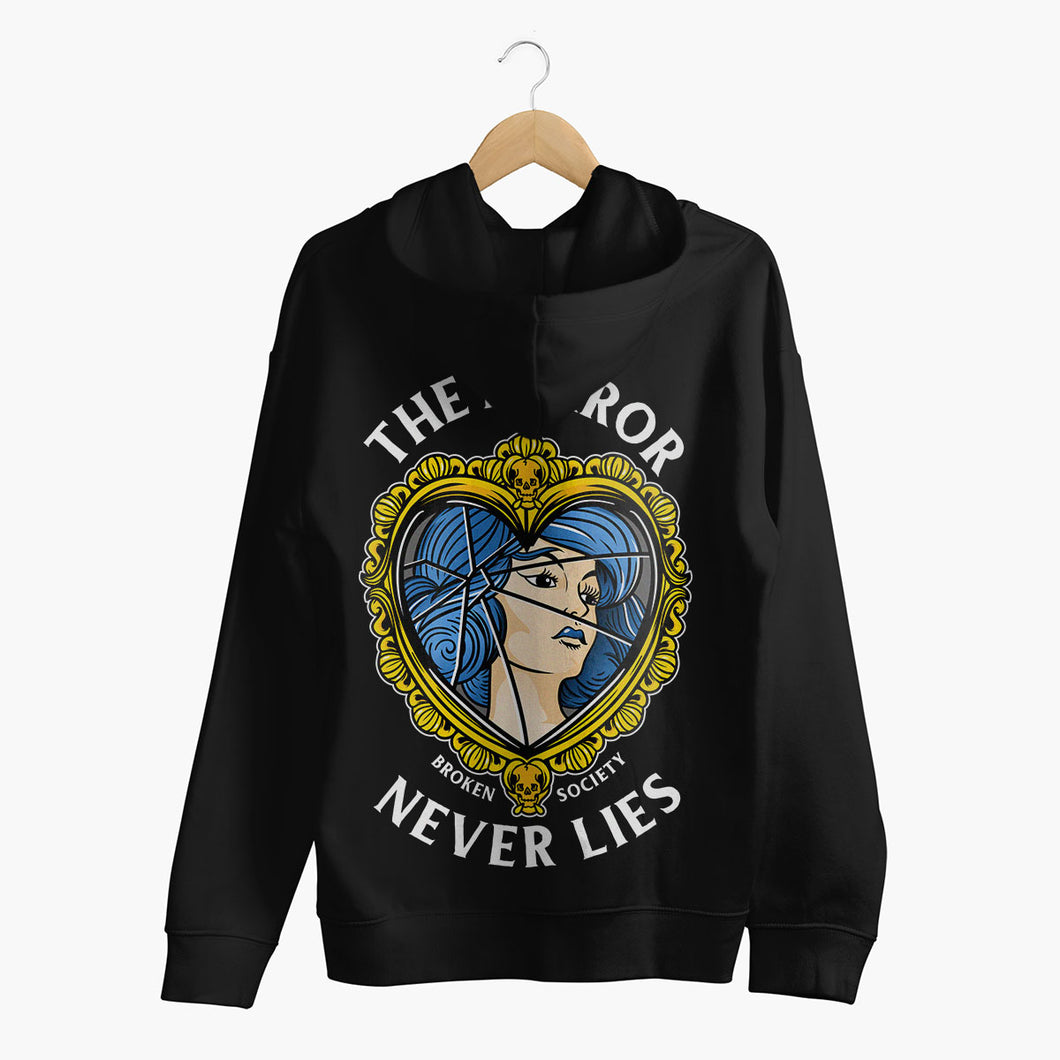 The Mirror Never Lies Hoodie (Unisex)-Tattoo Clothing, Tattoo Hoodie, JH001-Broken Society