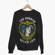 Laden Sie das Bild in den Galerie-Viewer, The Mirror Never Lies Sweatshirt (Unisex)-Tattoo Clothing, Tattoo Sweatshirt, JH030-Broken Society