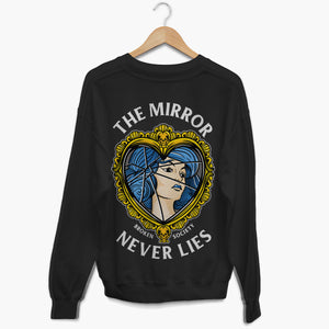 The Mirror Never Lies Sweatshirt (Unisex)-Tattoo Clothing, Tattoo Sweatshirt, JH030-Broken Society