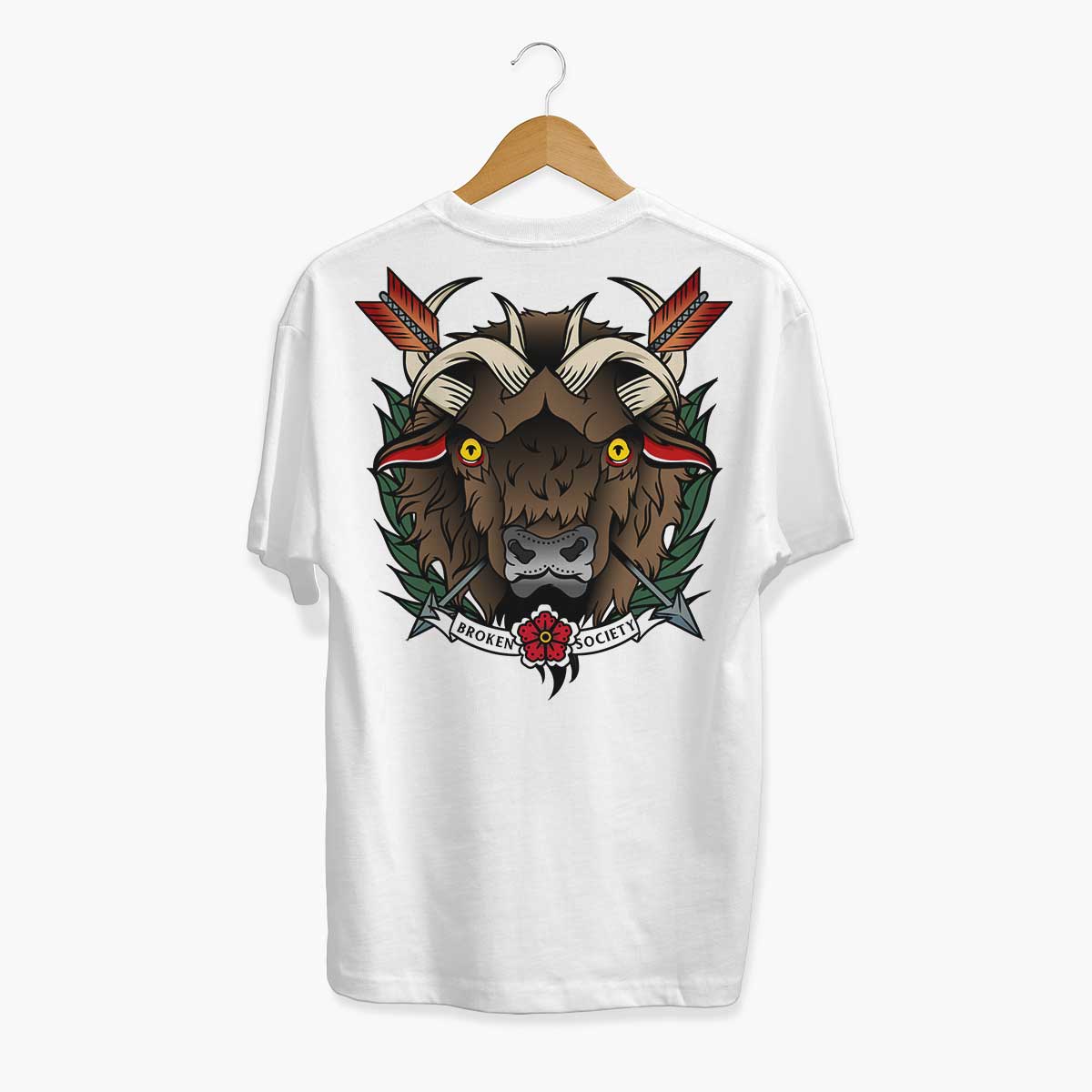 The Moon In Taurus-Tattoo Clothing, Tattoo T-Shirt, N03-Broken Society