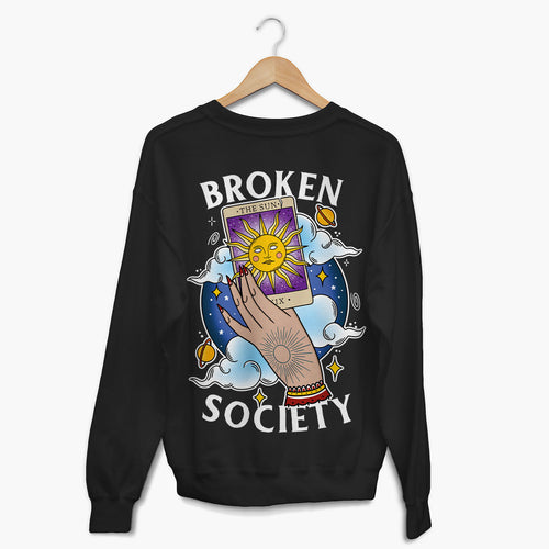 The Sun Tarot Sweatshirt (Unisex)-Tattoo Clothing, Tattoo Sweatshirt, JH030-Broken Society
