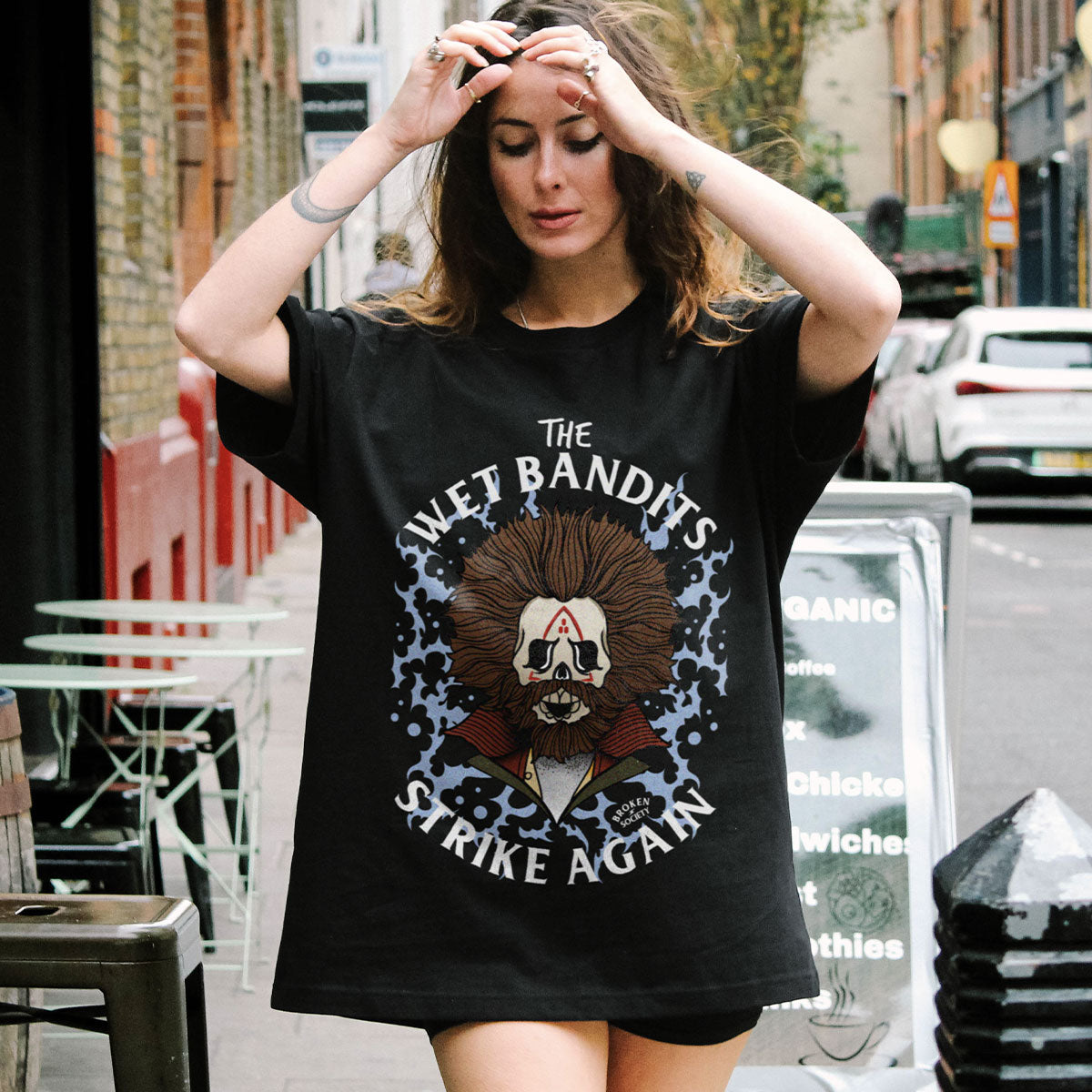 The Wet Bandits Strike Again Christmas T-Shirt (Unisex)-Tattoo Clothing, Tattoo T-Shirt, EP01-Broken Society