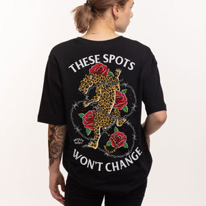 These Spots Won't Change T-shirt (Unisex)-Tattoo Clothing, Tattoo T-Shirt, N03-Broken Society