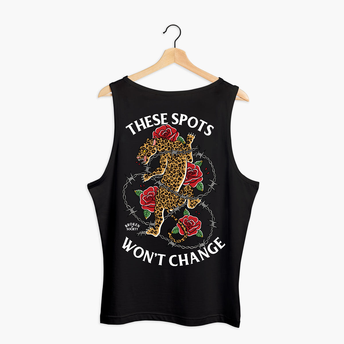 These Spots Wont Change Tank (Unisex)-Tattoo Clothing, Tattoo Tank, 03980-Broken Society