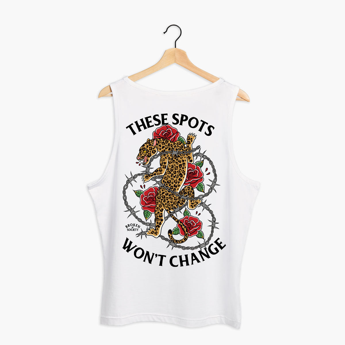 These Spots Wont Change Tank (Unisex)-Tattoo Clothing, Tattoo Tank, 03980-Broken Society