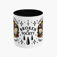 Cargar imagen en el visor de la galería, Thick Thighs Thin Patience Mug-Tattoo Apparel, Tattoo Accessories, Tattoo Gift, Tattoo Coffee Mug, 11oz White Ceramic-Broken Society