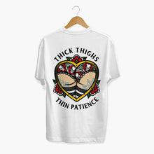 Laden Sie das Bild in den Galerie-Viewer, Thick Thighs Thin Patience T-shirt (Unisex)-Tattoo Clothing, Tattoo T-Shirt, N03-Broken Society