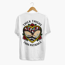 Load image into Gallery viewer, Thick Thighs Thin Patience T-shirt (Unisex)-Tattoo Clothing, Tattoo T-Shirt, N03-Broken Society