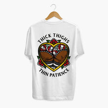 Load image into Gallery viewer, Thick Thighs Thin Patience T-shirt (Unisex)-Tattoo Clothing, Tattoo T-Shirt, N03-Broken Society