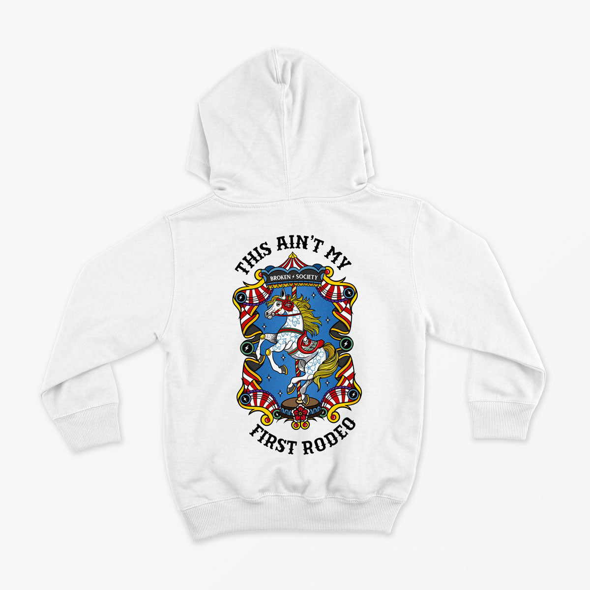 This Ain't My First Rodeo Kids Hoodie (Unisex)-Tattoo Clothing, Tattoo Hoodie, JH001J-Broken Society