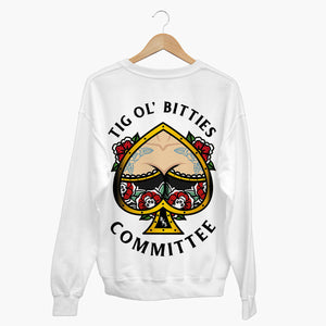 Tig Ol' Bitties Sweatshirt (Unisex)-Tattoo Clothing, Tattoo Sweatshirt, JH030-Broken Society