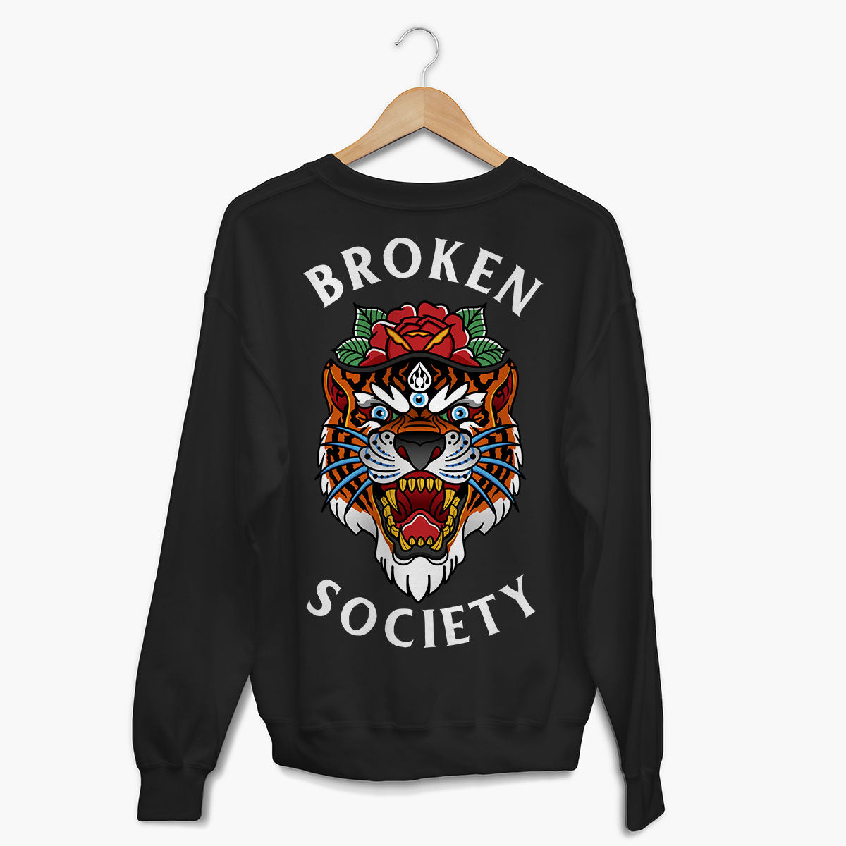 Tiger Rose Sweatshirt (Unisex)