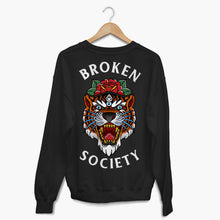 Load image into Gallery viewer, Tiger Rose Sweatshirt (Unisex)-Tattoo Clothing, Tattoo Sweatshirt, JH030-Broken Society