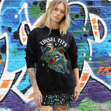 Cargar imagen en el visor de la galería, Tinsel Tits Christmas Jumper (Unisex)-Tattoo Clothing, Tattoo Sweatshirt, JH030-Broken Society