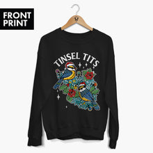 Cargar imagen en el visor de la galería, Tinsel Tits Christmas Jumper (Unisex)-Tattoo Clothing, Tattoo Sweatshirt, JH030-Broken Society