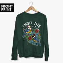 Laden Sie das Bild in den Galerie-Viewer, Tinsel Tits Christmas Jumper (Unisex)-Tattoo Clothing, Tattoo Sweatshirt, JH030-Broken Society