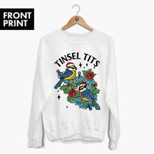 Laden Sie das Bild in den Galerie-Viewer, Tinsel Tits Christmas Jumper (Unisex)-Tattoo Clothing, Tattoo Sweatshirt, JH030-Broken Society