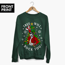 Cargar imagen en el visor de la galería, Tree Will Rock You Christmas Jumper (Unisex)-Tattoo Clothing, Tattoo Sweatshirt, JH030-Broken Society