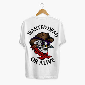 Wanted Dead Or Alive T-shirt (Unisex)-Tattoo Clothing, Tattoo T-Shirt, N03-Broken Society