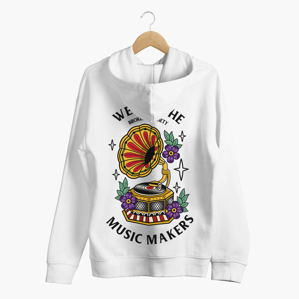 We Are The Music Makers Hoodie (Unisex)-Tattoo Clothing, Tattoo Hoodie, JH001-Broken Society