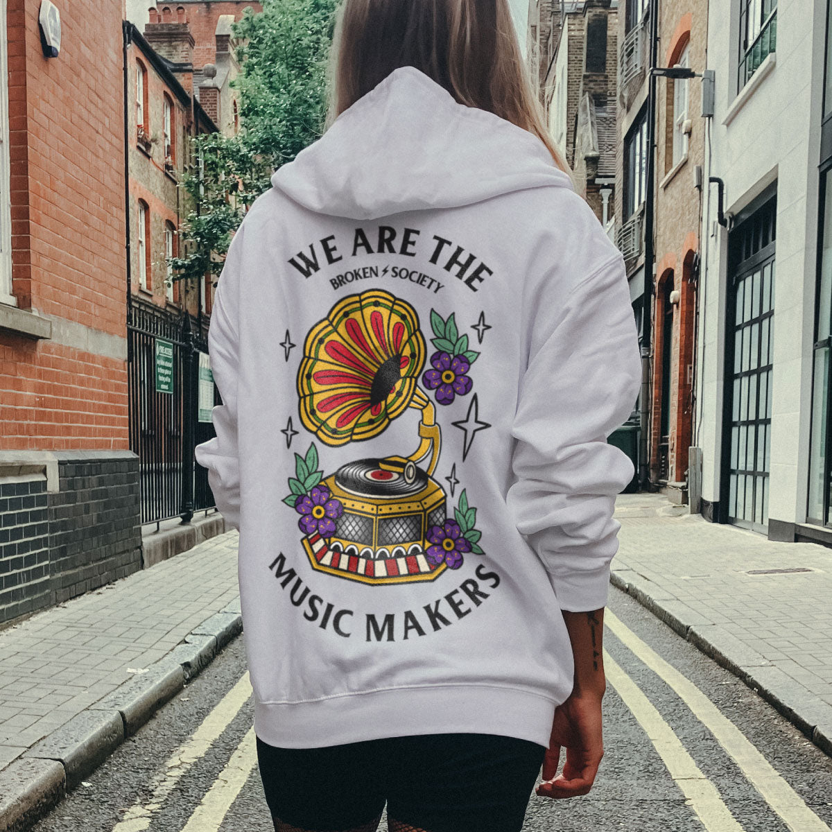 We Are The Music Makers Hoodie (Unisex)-Tattoo Clothing, Tattoo Hoodie, JH001-Broken Society